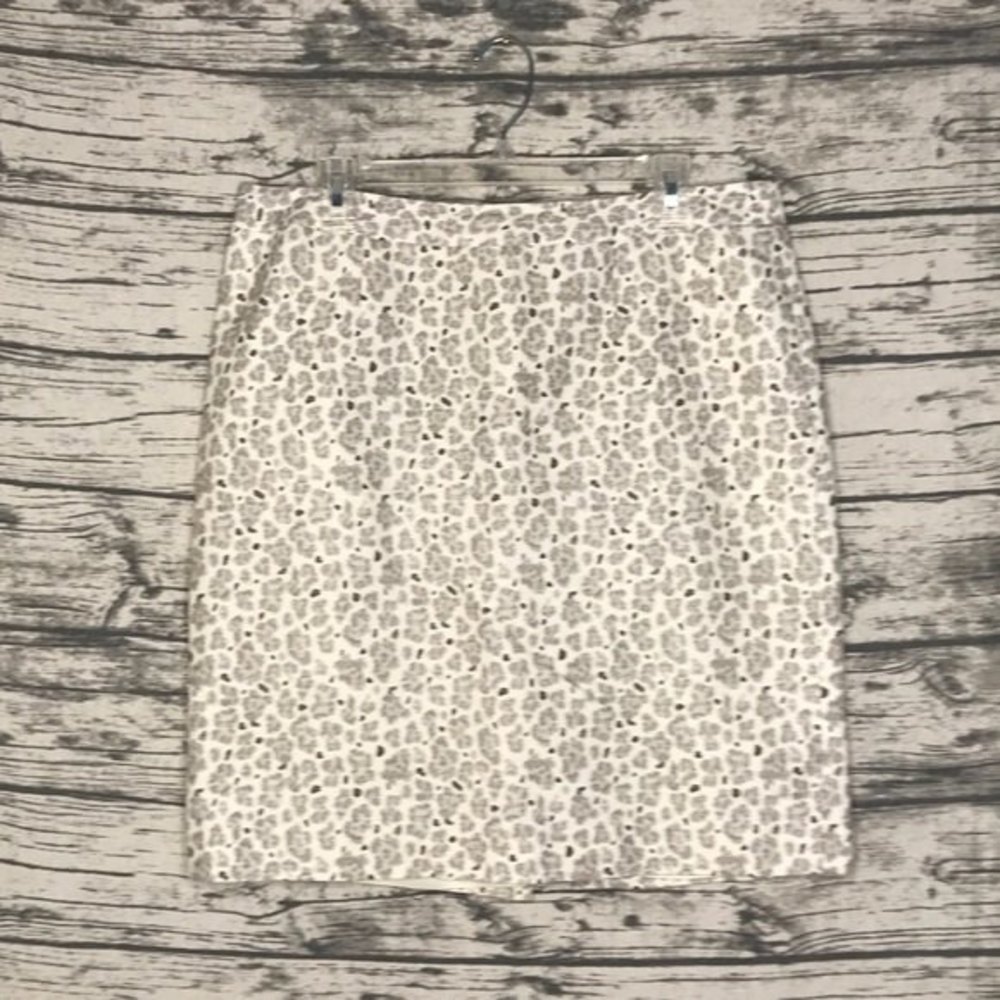 Ann Taylor LOFT Animal Print Skirt Size 12